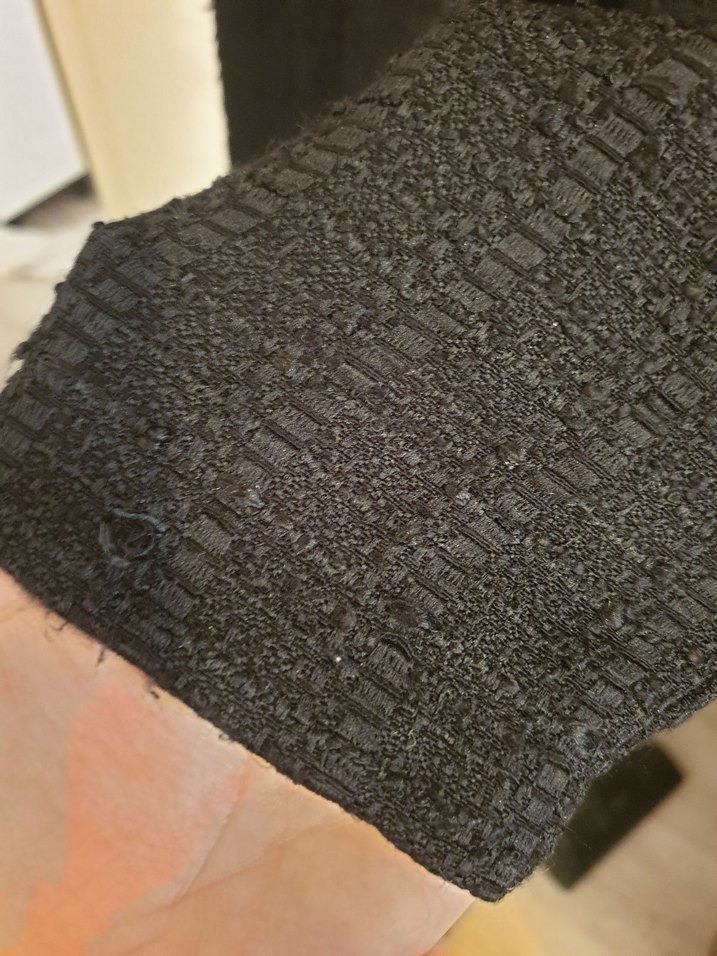 Düğmeli Siyah Midi Kadın tüvit Elbise - Görsel 2