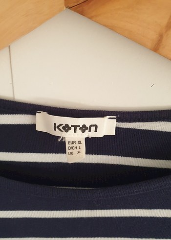 lacivert Beyaz Çizgili bluz - Görsel 2