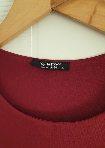 Bordo Sıfır Kol Crop Atlet - Görsel 2