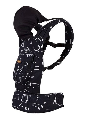 Siyah Nota Desenli Bebek Kanguru - Görsel 3