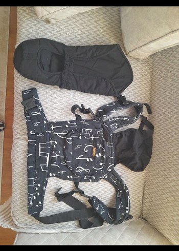 Siyah Nota Desenli Bebek Kanguru - Görsel 4