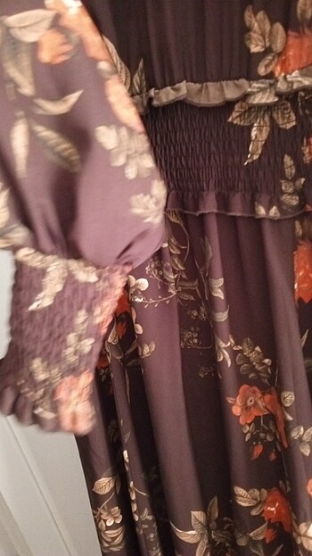 xl Beden kahverengi Renk H&M elbise
