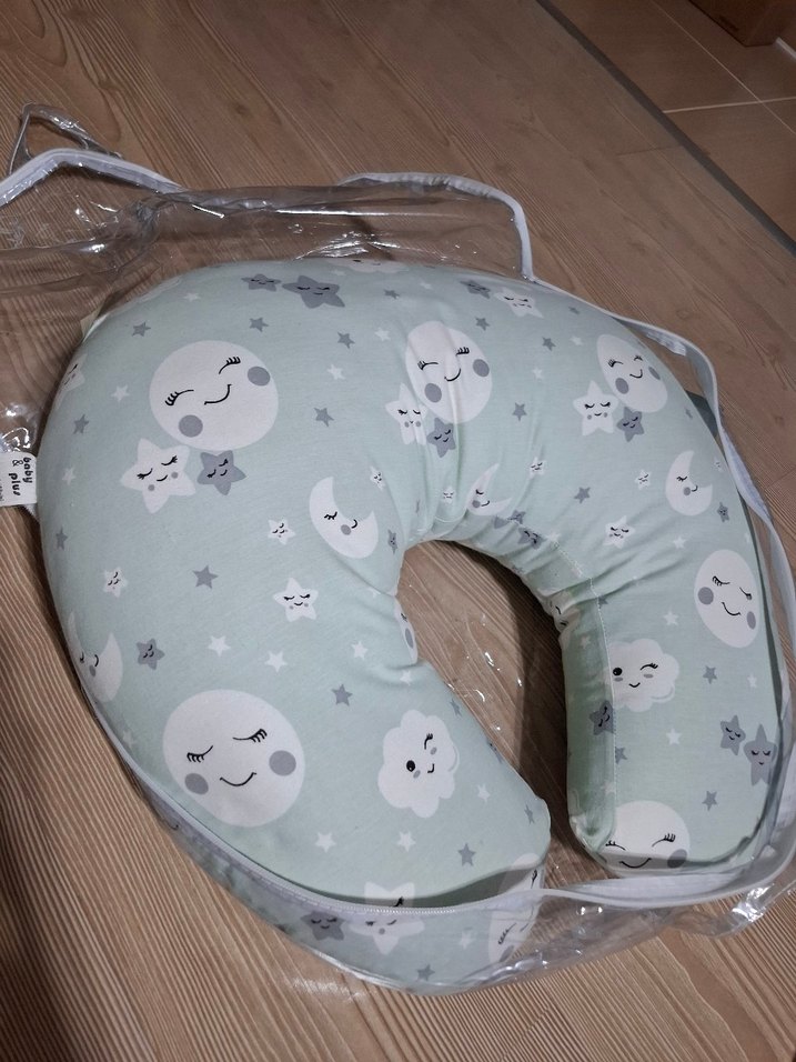 Gri Desenli Pastel Emzirme ve Hamile Yastığı - Görsel 3