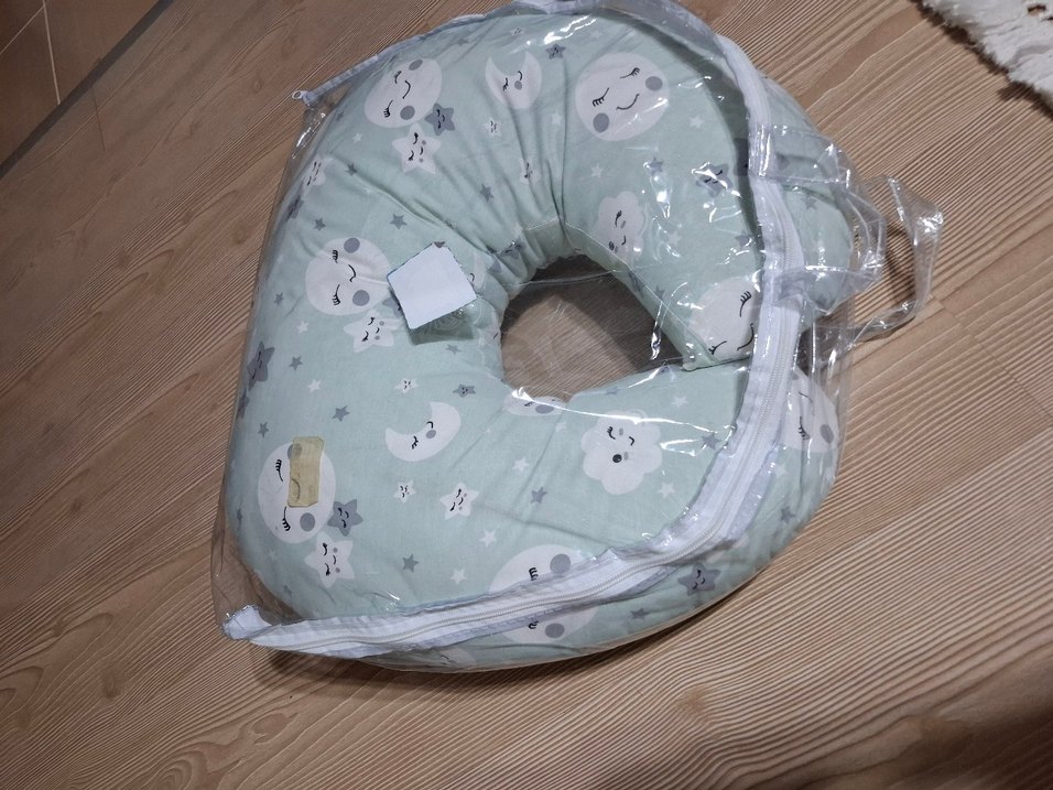 Gri Desenli Pastel Emzirme ve Hamile Yastığı - Görsel 2