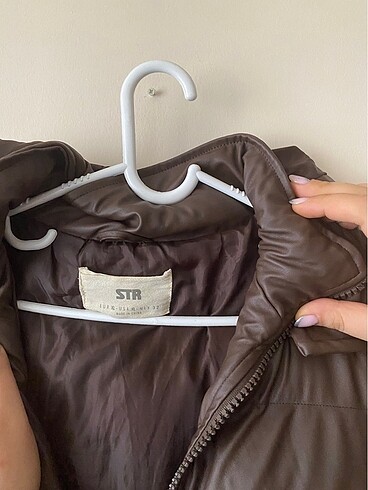 Stradivarius Stradivarius acı kahve deri mont