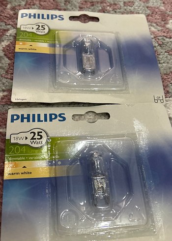 Beden Philips Halojen Ampul Seti 25W ve 60W