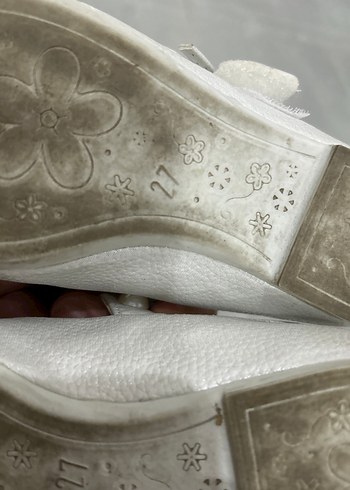 İnci Detaylı Beyaz Kız Çocuk Babet - Görsel 6