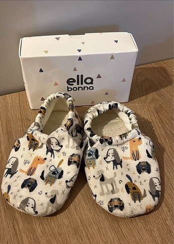 Bohem Gri Desenli Erkek Bebek Ev Patikleri - Görsel 2