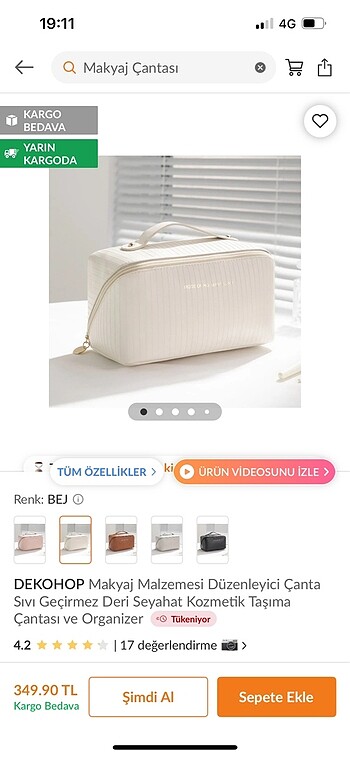 Makyaj çantası