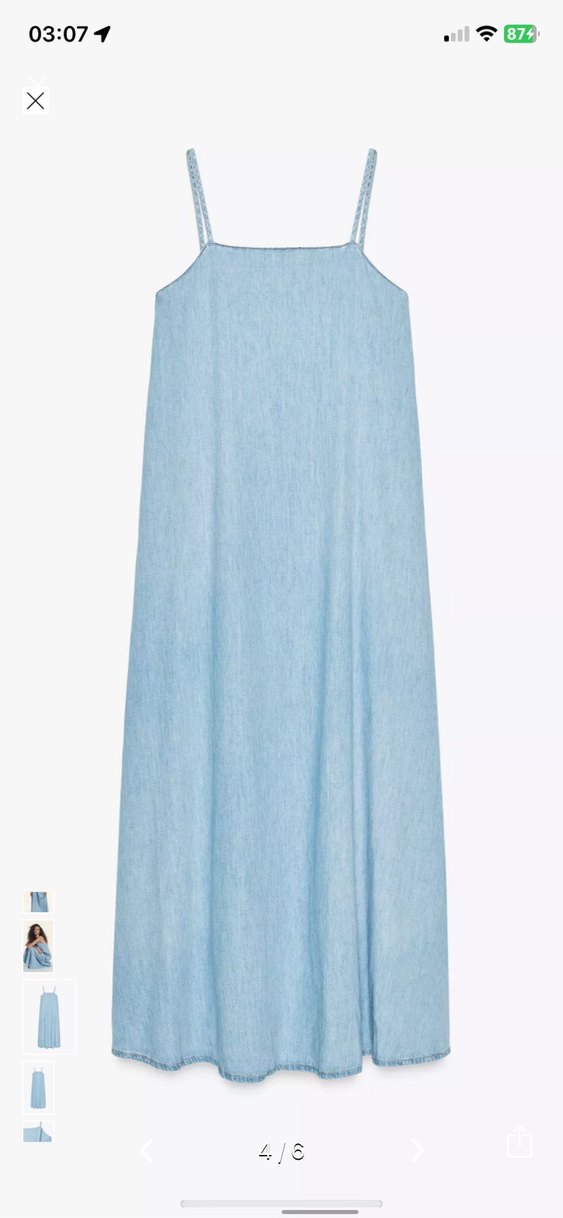 Zara denim elbise - Görsel 4