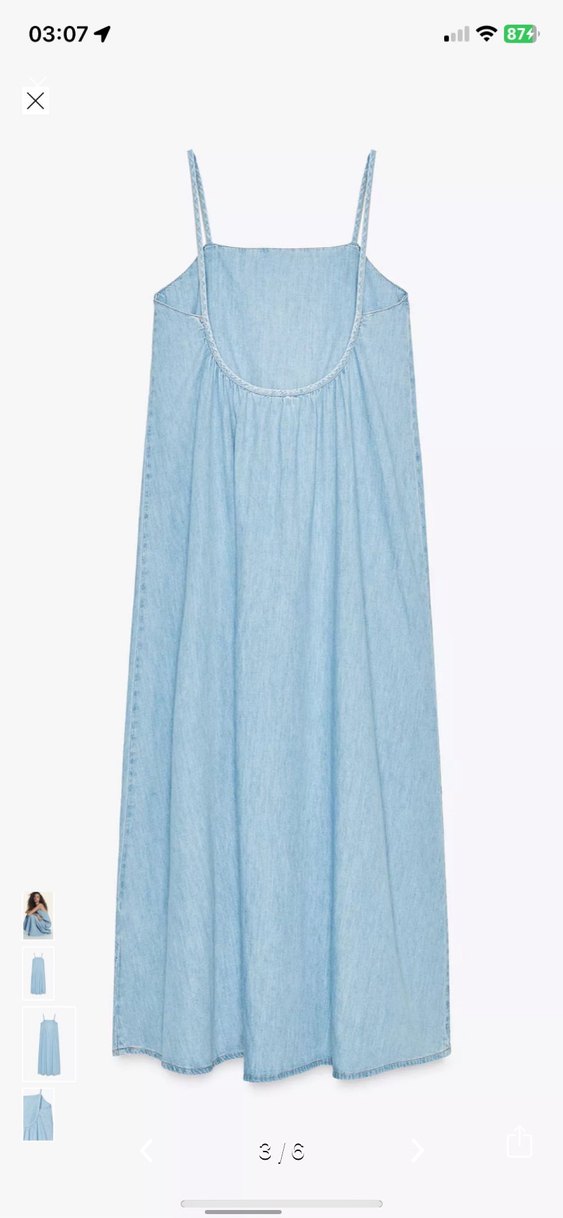 Zara denim elbise - Görsel 3