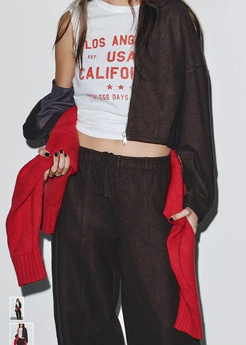 Zara tok kumaş pantolon - Görsel 2