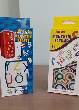 Manyetik Sayılar ve Rakamlar,2 adet zeka çarkı,1 adet magnet par