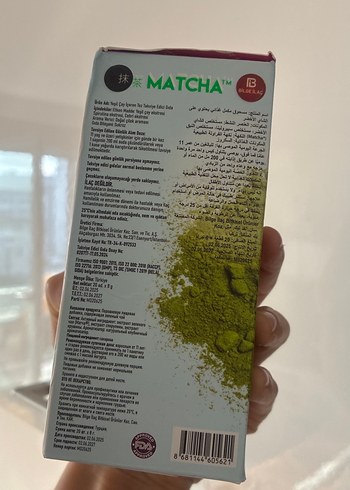 Matcha Yeşil Çay Spirulina Tozu 20'li - Görsel 2