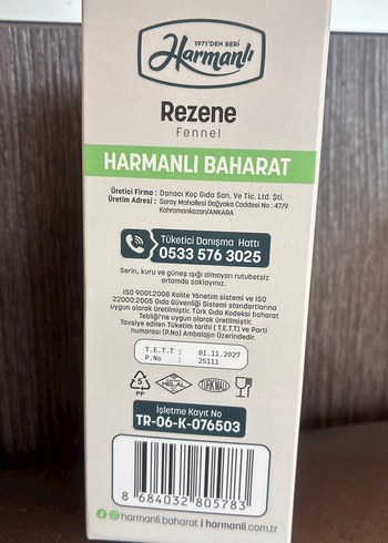 Harmani Rezene 150g - Görsel 2