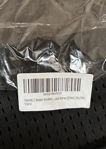 Siyah Dikişsiz  Korse - Görsel 2