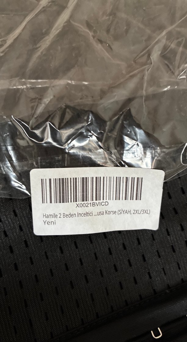 Siyah Dikişsiz  Korse - Görsel 2