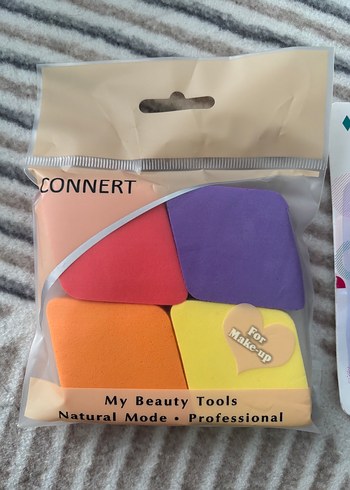 Pastel Renkli Makyaj Süngeri ve Kalemtıraş Seti - Görsel 2