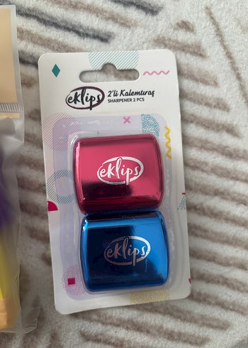 Pastel Renkli Makyaj Süngeri ve Kalemtıraş Seti - Görsel 3