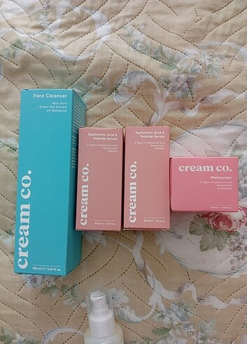 Cream Co serum ve yüz temizleme jeli 