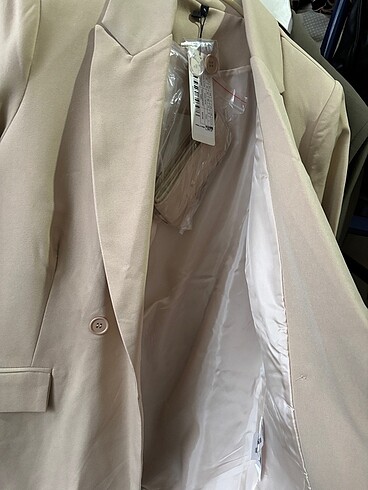 40 Beden camel Renk Krem blazer ceket