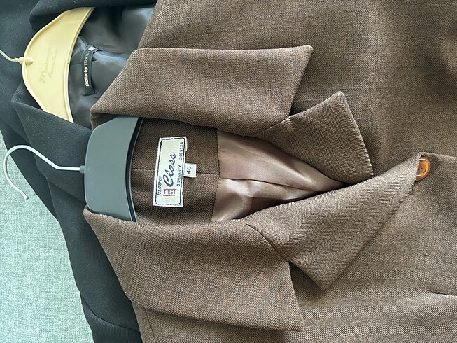 40 Beden Kahverengi blazer ceket