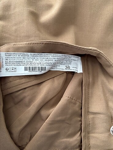 Stradivarius Stradivarius camel kahverengi renk kumaş pantolon