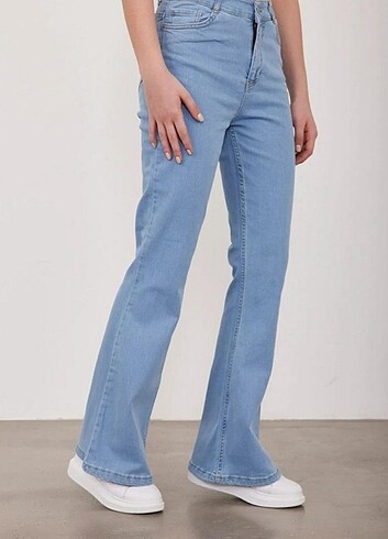 İspanyol Paça Kot Pantolon Denim