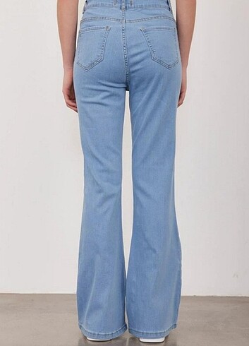33 Beden İspanyol Paça Kot Pantolon Denim