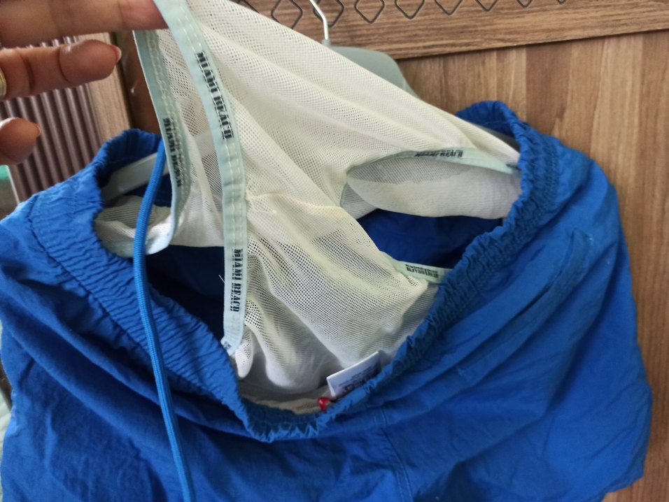 mavi renk Erkek Deniz Şortu - Görsel 5