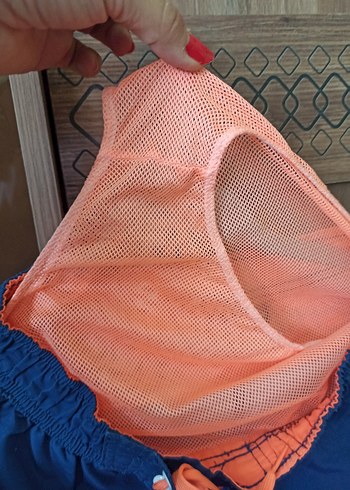 Erkek Mavi Batik Desenli Mini Deniz Şortu - Görsel 4