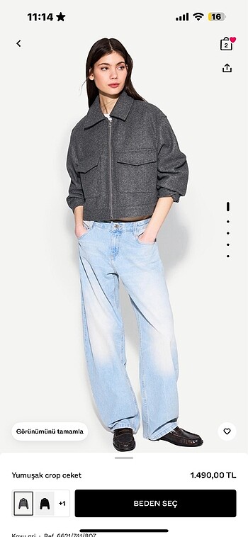 m Beden BERSHKA CEKET