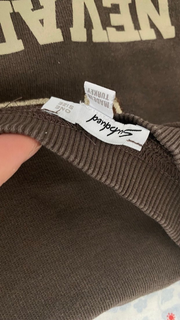 Kahverengi Baskılı sweatshirt - Görsel 2