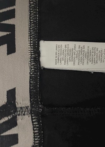 Nike Siyah Baskılı Kadın Tayt Velcro Detaylı - Görsel 3