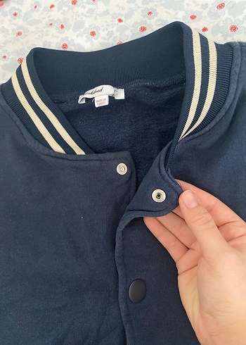 Lacivert kolej ceketi - Görsel 3