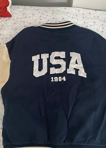 Lacivert kolej ceketi - Görsel 2