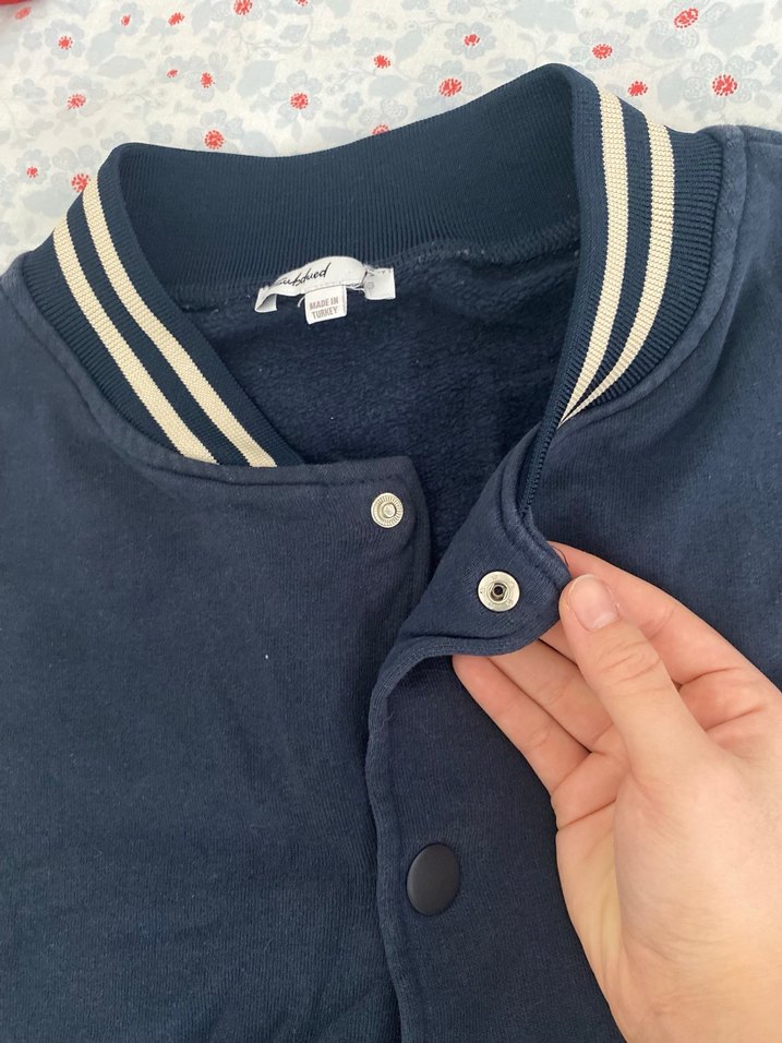 Lacivert kolej ceketi - Görsel 3