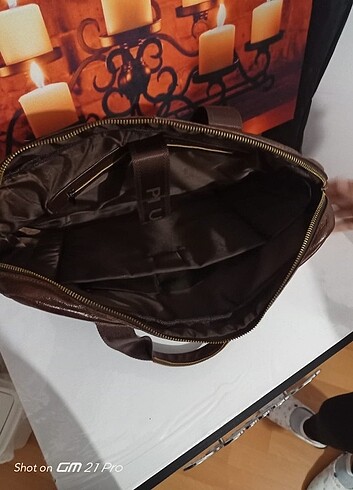 Deri laptop çantası