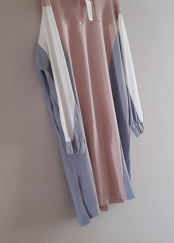 m Beden Kadın Pastel Renkli Uzun Tunik