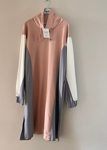 m Beden Kadın Pastel Renkli Uzun Tunik