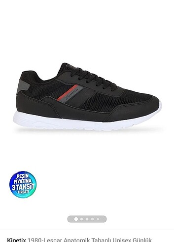 Kinetix Lescar siyah erkek sneaker SATILDI