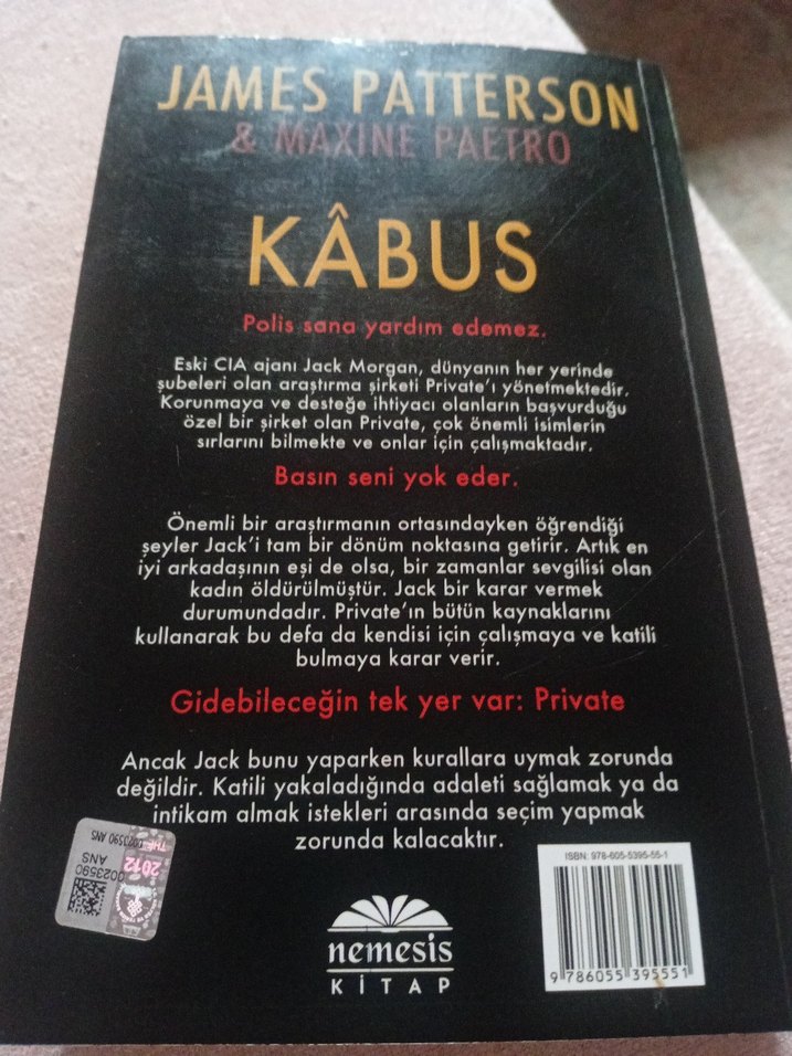 James Patterson - Kâbus Romanı - Görsel 2