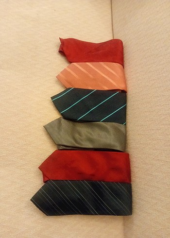 Erkek Çok Renkli Klasik Kravat Seti 6 adet fiyatıdır - Görsel 3