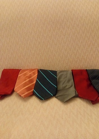 Erkek Çok Renkli Klasik Kravat Seti 6 adet fiyatıdır - Görsel 4
