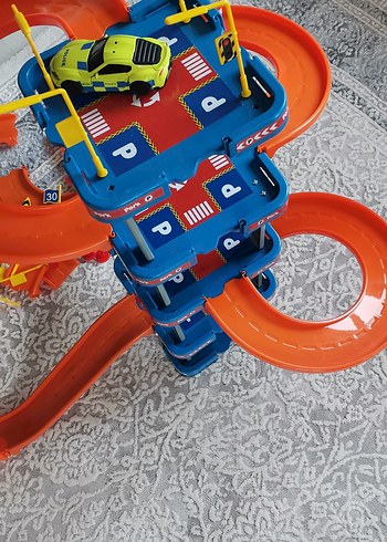 Mavi ve Renkli Yarış Pisti Oyuncağı - Görsel 2