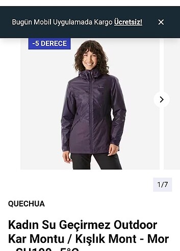 m Beden Decathlon su geçirmez mont 