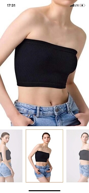 Straplez Crop