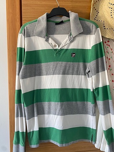 Uzun Kollu Polo Yaka Tişört