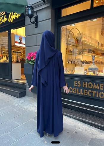 Diğer Şal Takımlı Lacivert Abaya