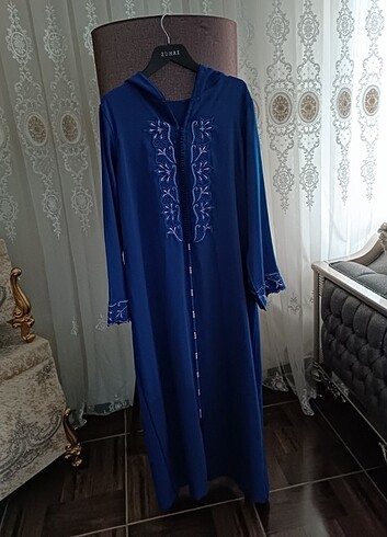 Fas Yazlık Kapüşonlu Elbise/Ferace